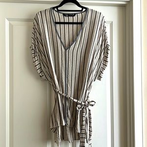 Zara Stripes Linen Top